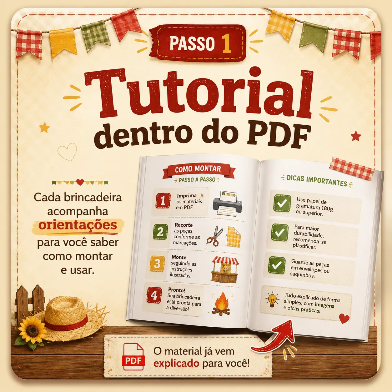 PASSO 1: Tutorial dentro do PDF