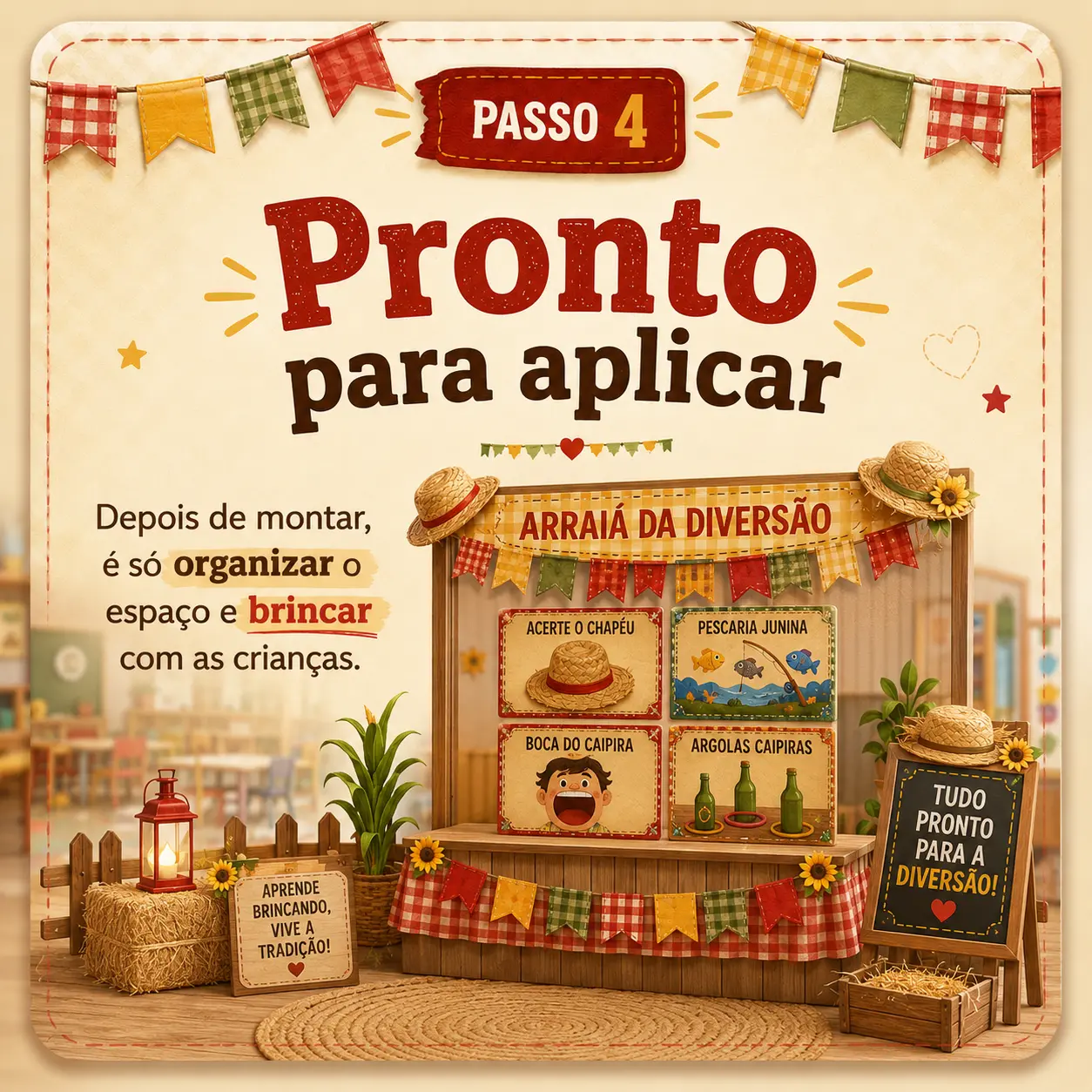 PASSO 4: Pronto para aplicar